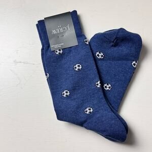 J. Crew Blue and White Casual Soccer Ball Socks NWT Sz OS